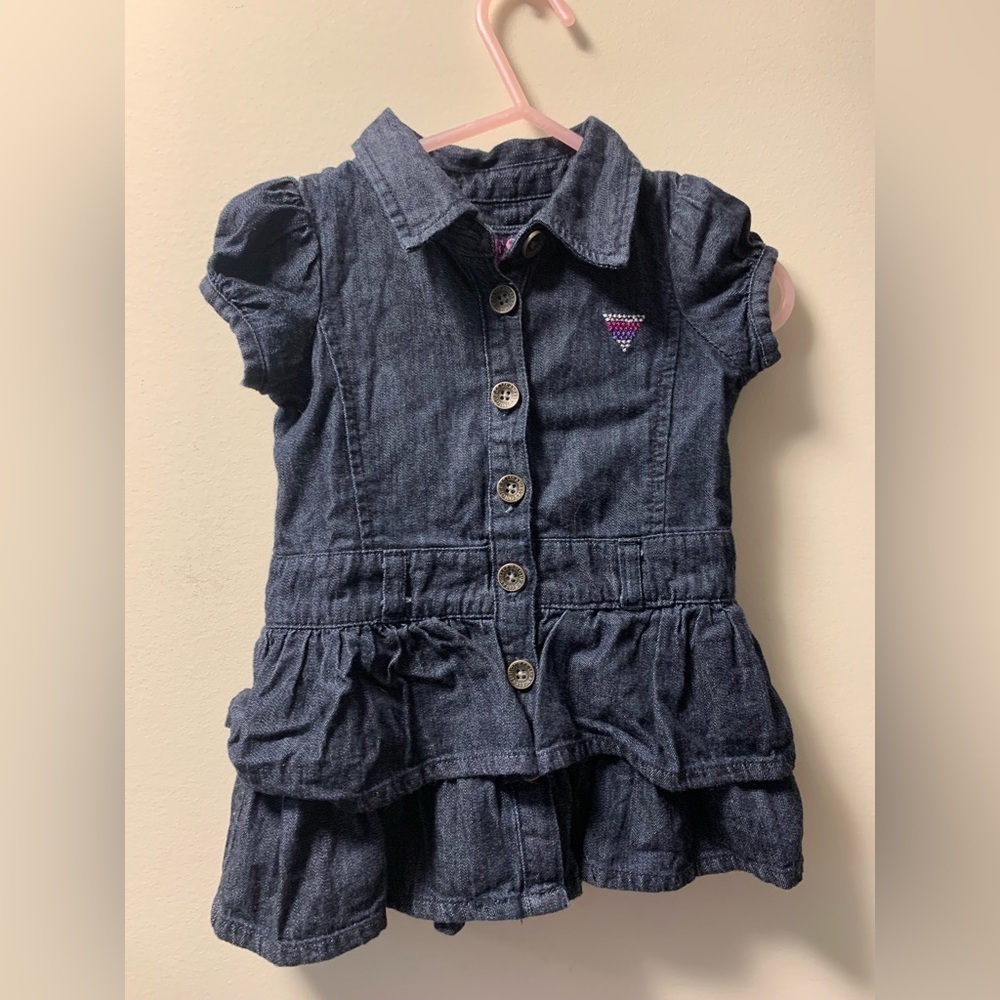 4/30$ Guess jeans dress 12months